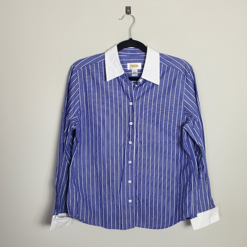 Talbots Striped Button Down